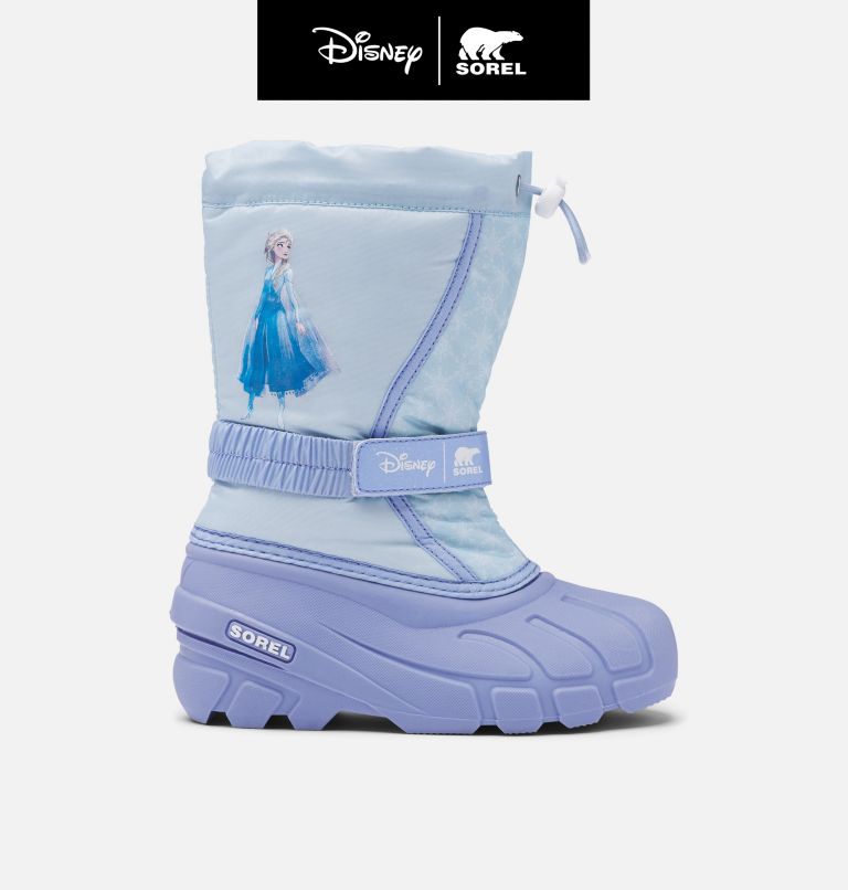 Pine sko ~ side Sorel Børn Støvler Køb - Sorel Disney X Flurry Frozen 2 - Elsa Edition Blå  Vinterstøvler
